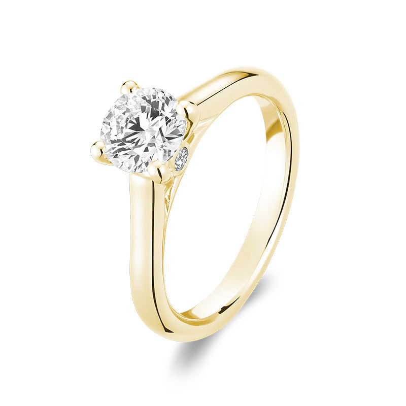 Bague en diamant de laboratoire à 5 pierres
