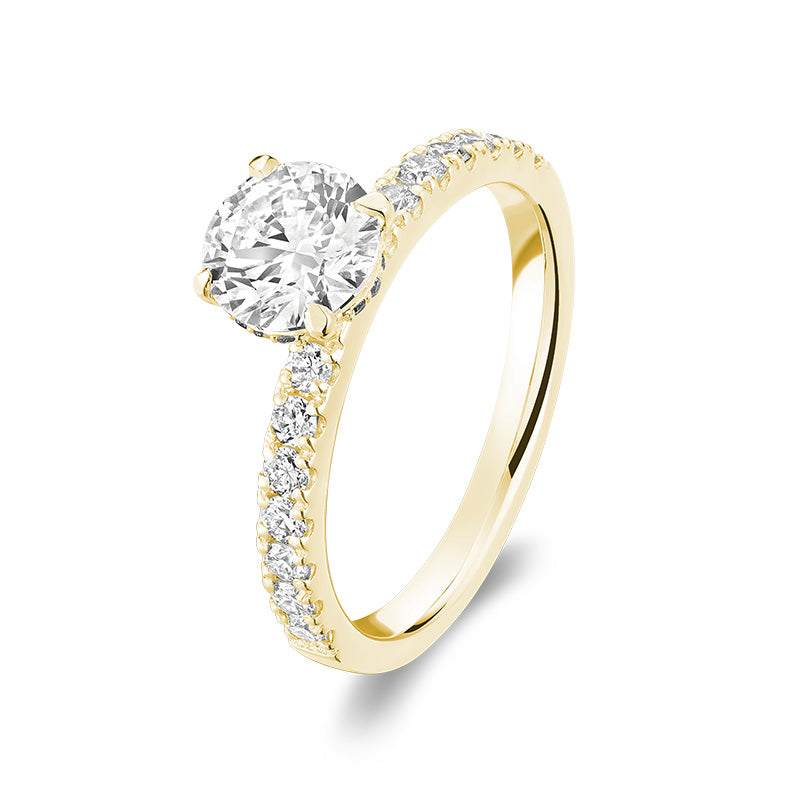 Bague en diamant de laboratoire à 5 pierres