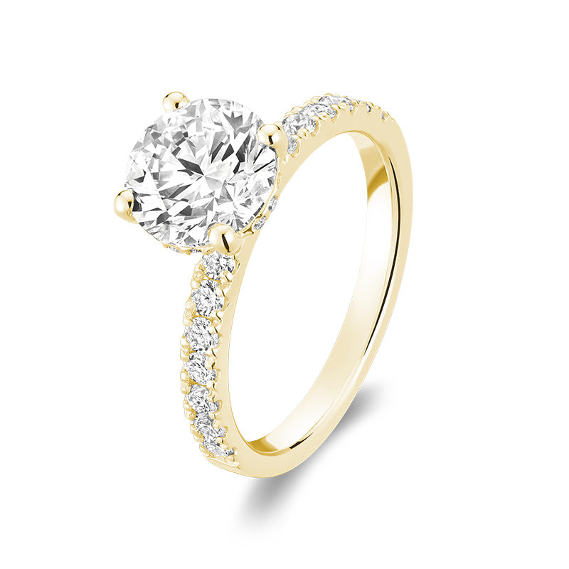 Bague en diamant de laboratoire à 5 pierres