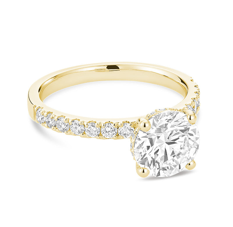 Bague en diamant de laboratoire à 5 pierres