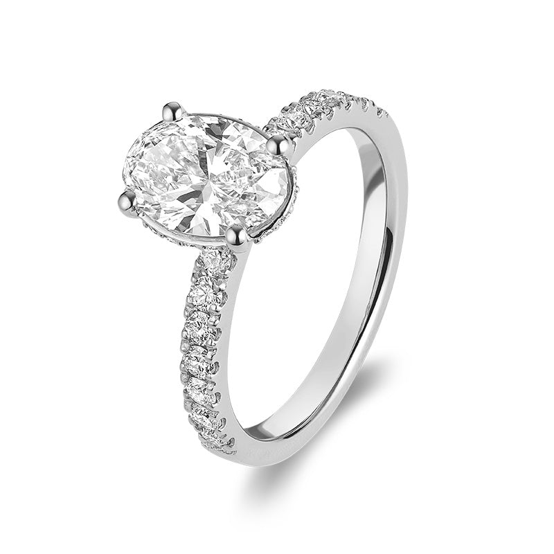 Bague en diamant de laboratoire à 5 pierres