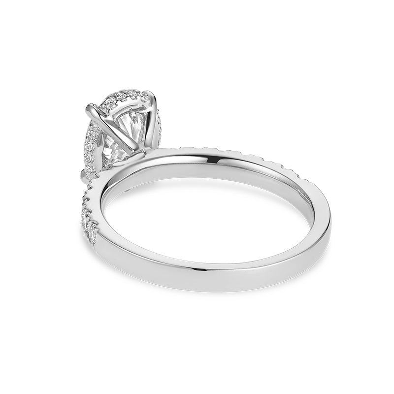 Bague en diamant de laboratoire à 5 pierres