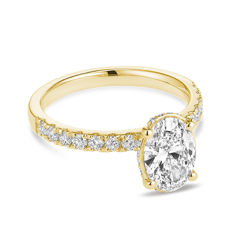 Bague en diamant de laboratoire à 5 pierres