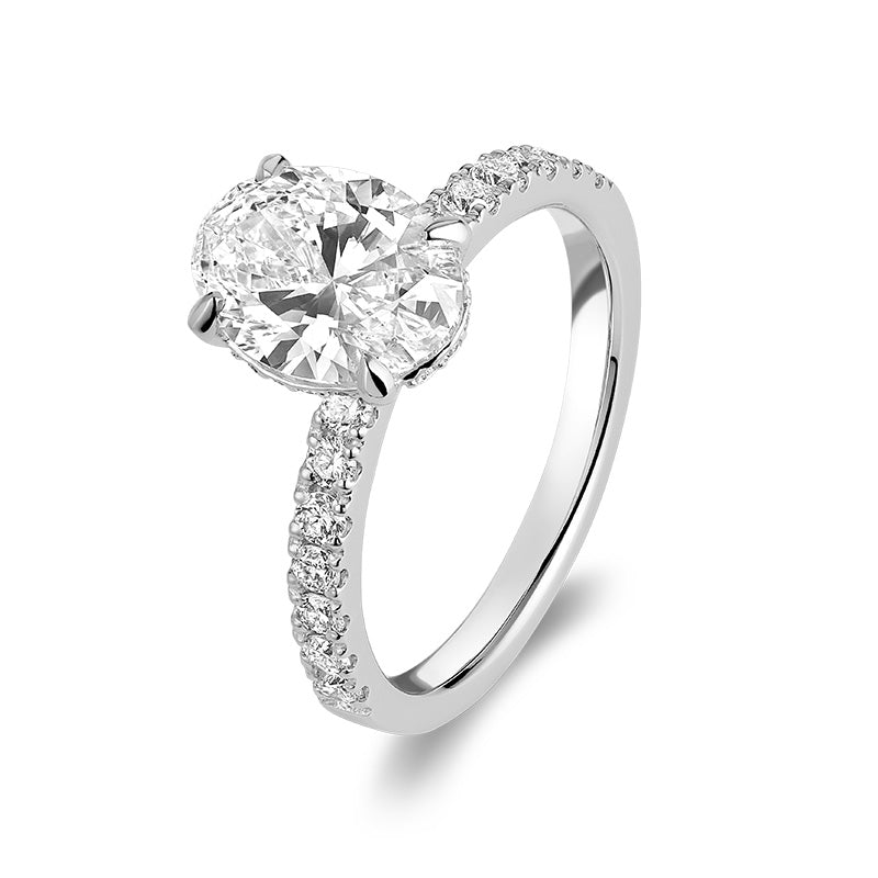 Bague en diamant de laboratoire à 5 pierres