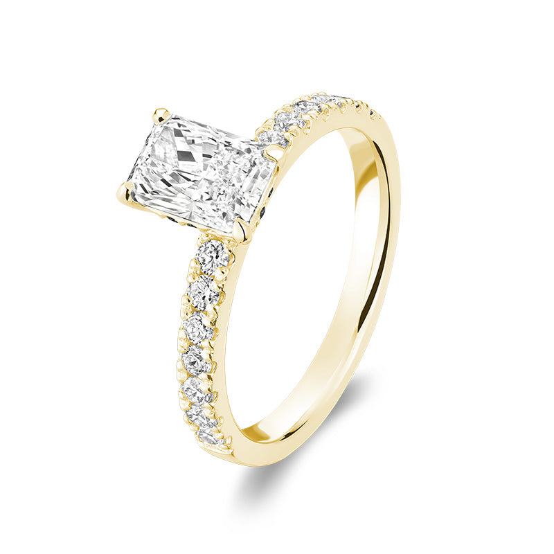 Bague en diamant de laboratoire à 5 pierres