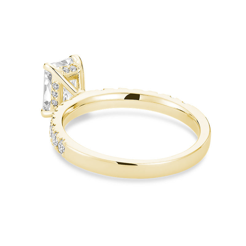Bague en diamant de laboratoire à 5 pierres