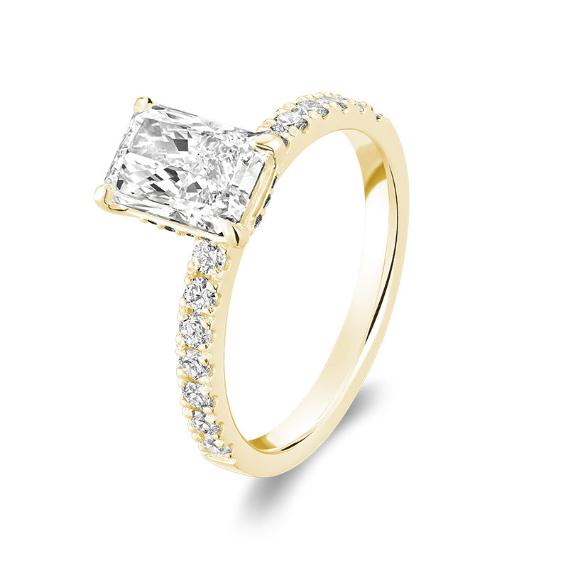 Bague en diamant de laboratoire à 5 pierres