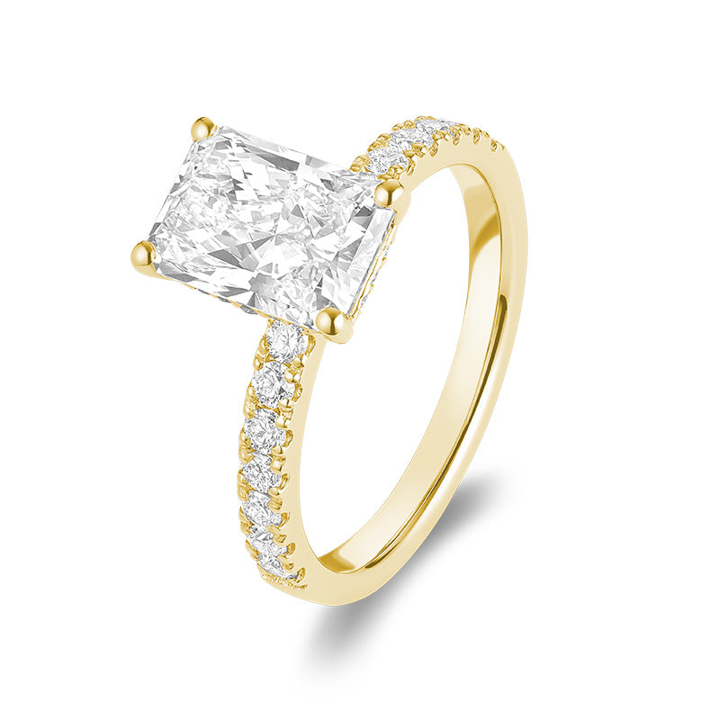 Bague en diamant de laboratoire à 5 pierres
