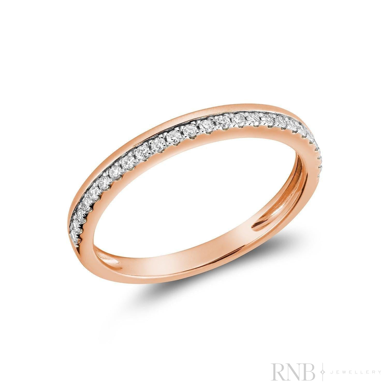 Half Semi Eternity Diamond Ring-RNB Jewellery