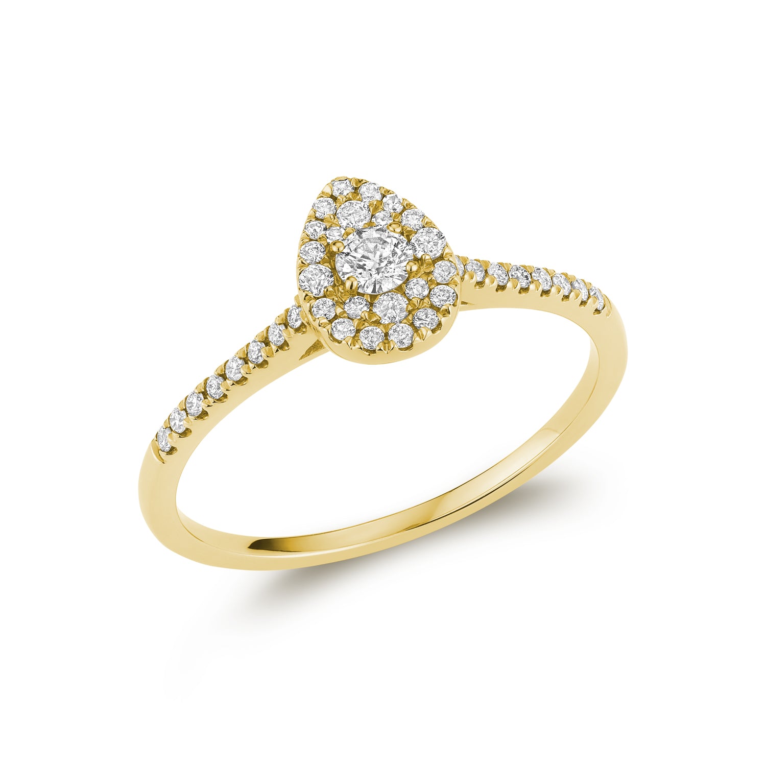Pear Shape Illusion & Accents Diamond Ring