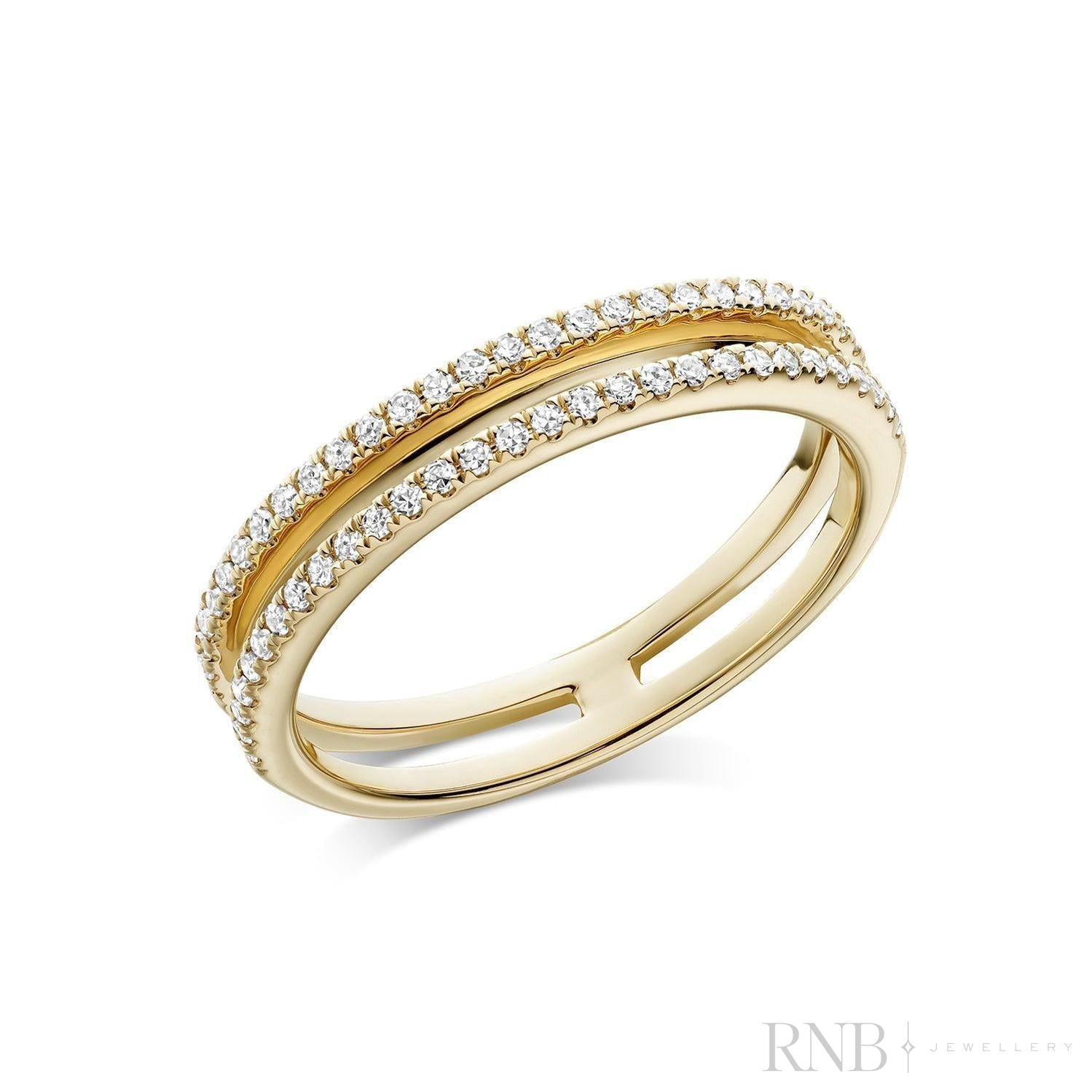 Sealed Double Semi Eternity Diamond Ring-RNB Jewellery