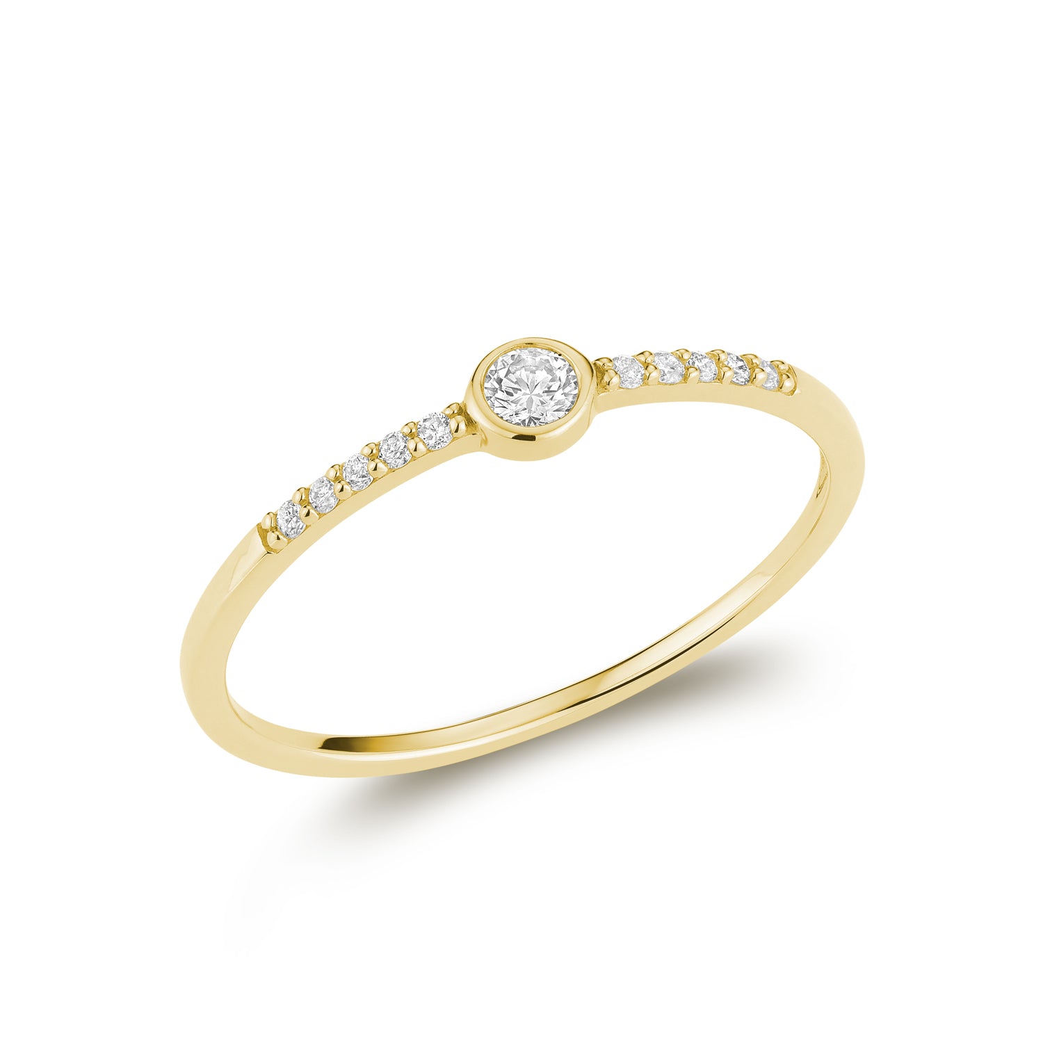 Bague flèche en diamant