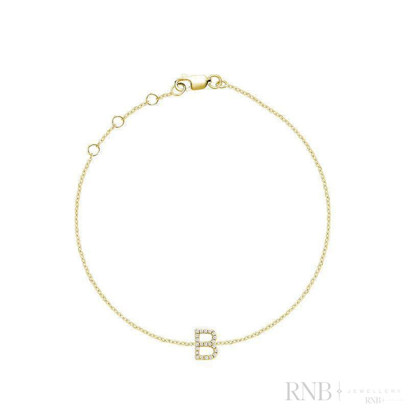 Initial Diamond Bracelet-RNB Jewellery