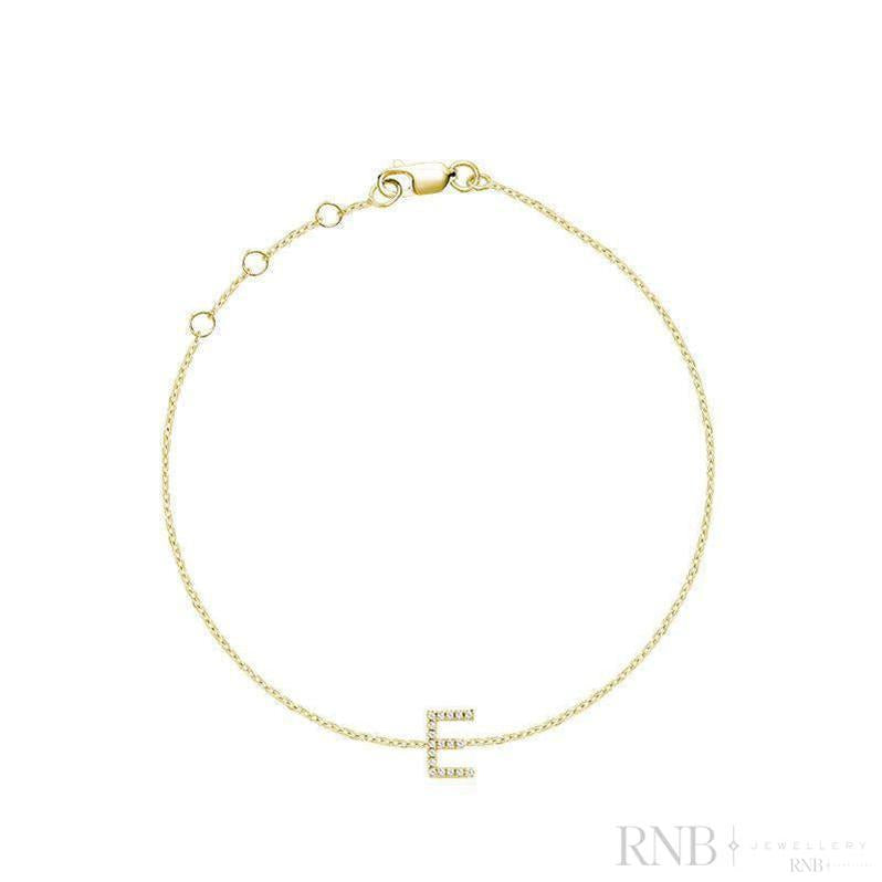Initial Diamond Bracelet-RNB Jewellery