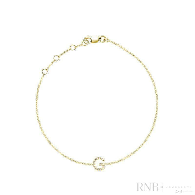 Initial Diamond Bracelet-RNB Jewellery