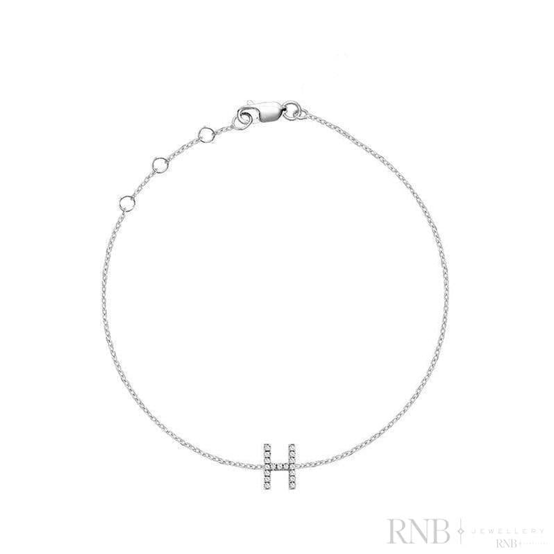Initial Diamond Bracelet-RNB Jewellery