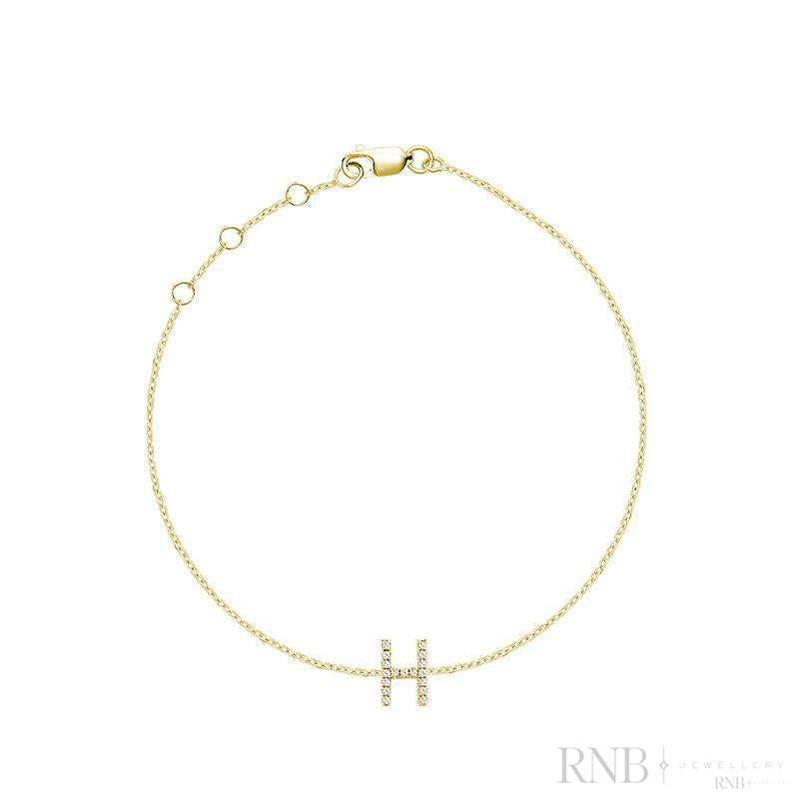 Initial Diamond Bracelet-RNB Jewellery