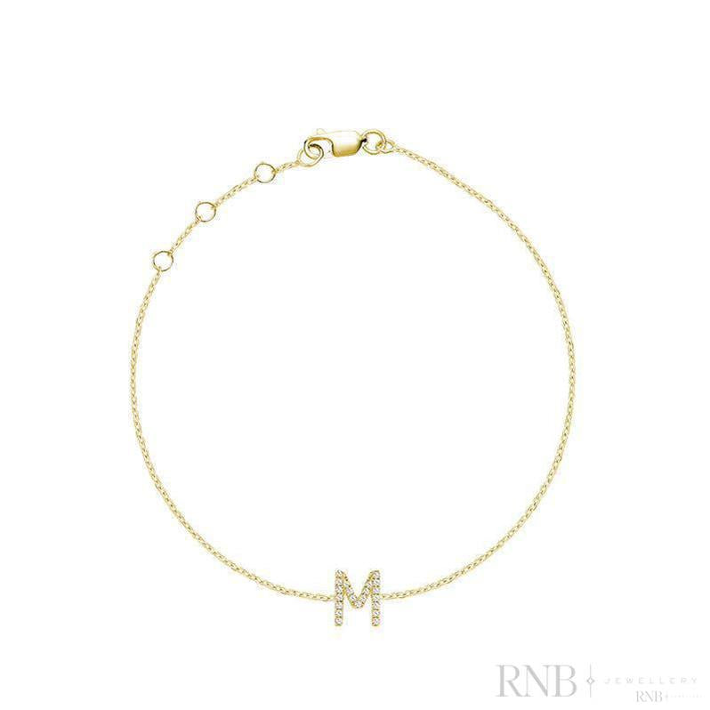 Initial Diamond Bracelet-RNB Jewellery