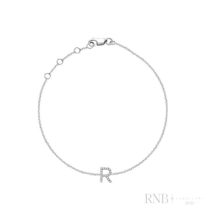 Initial Diamond Bracelet-RNB Jewellery
