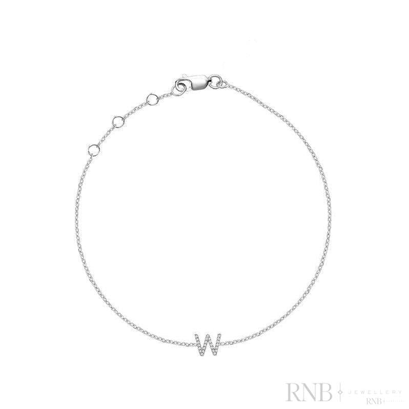 Initial Diamond Bracelet-RNB Jewellery