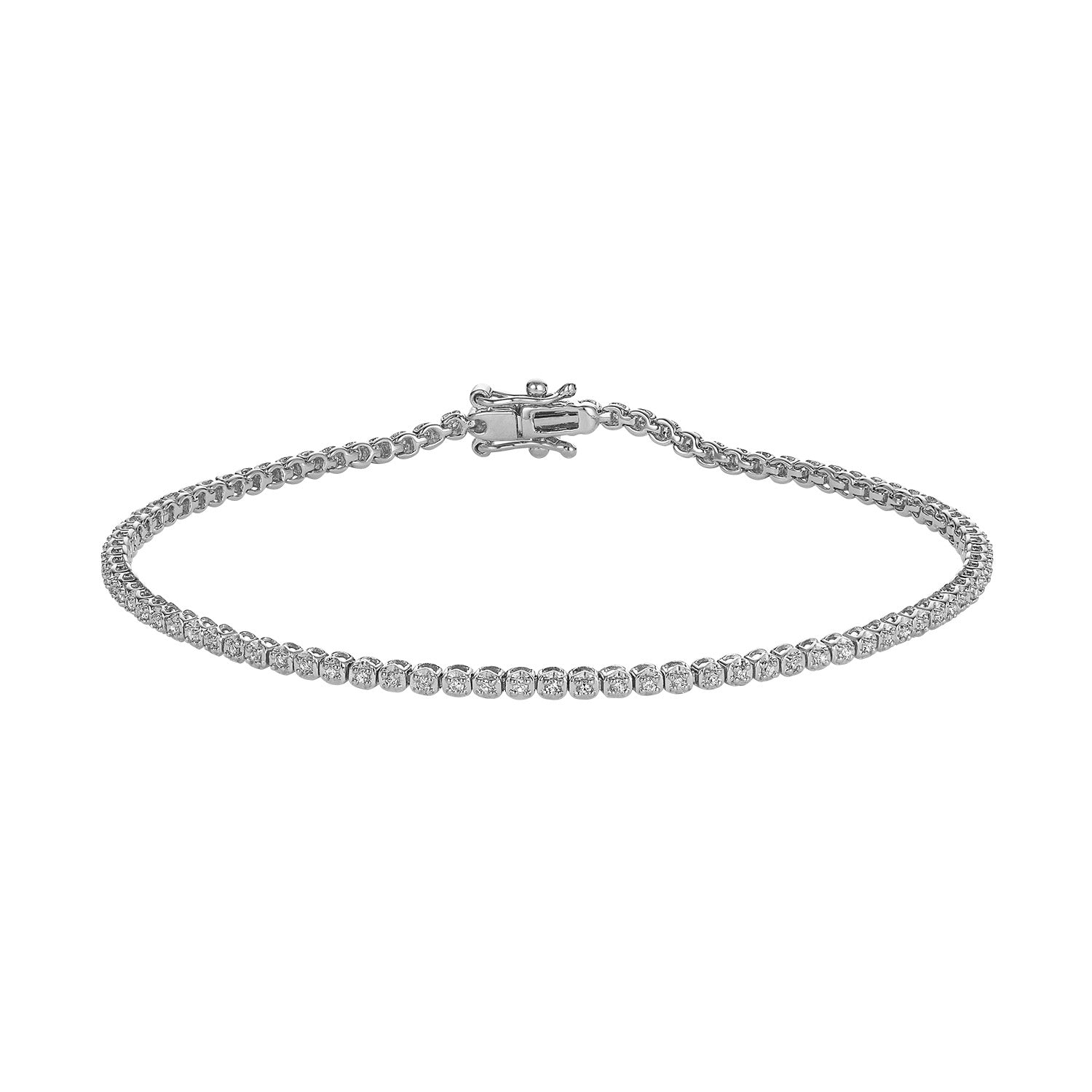 Mini Round Diamond Tennis Bracelet