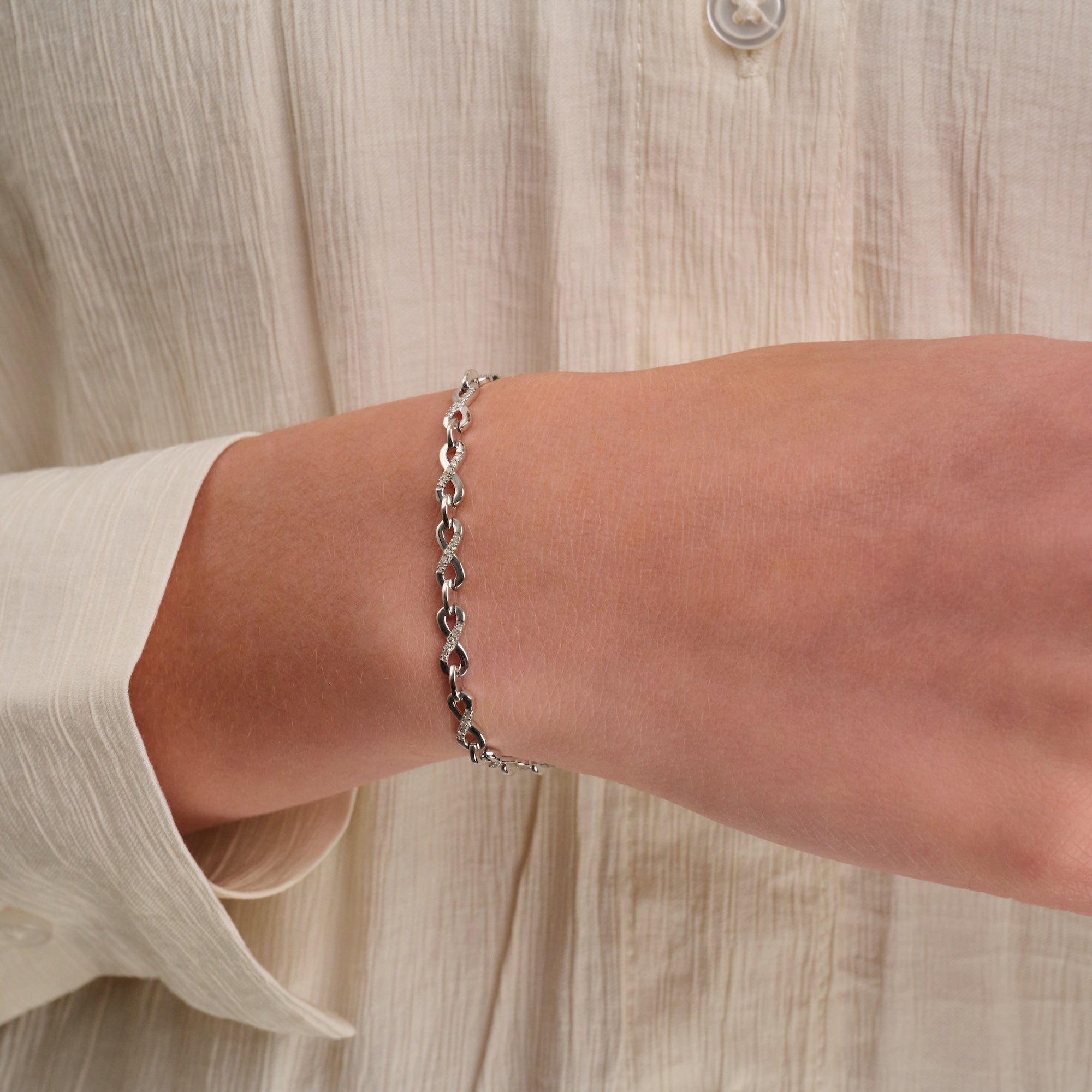 Bracelet Diamant Infini