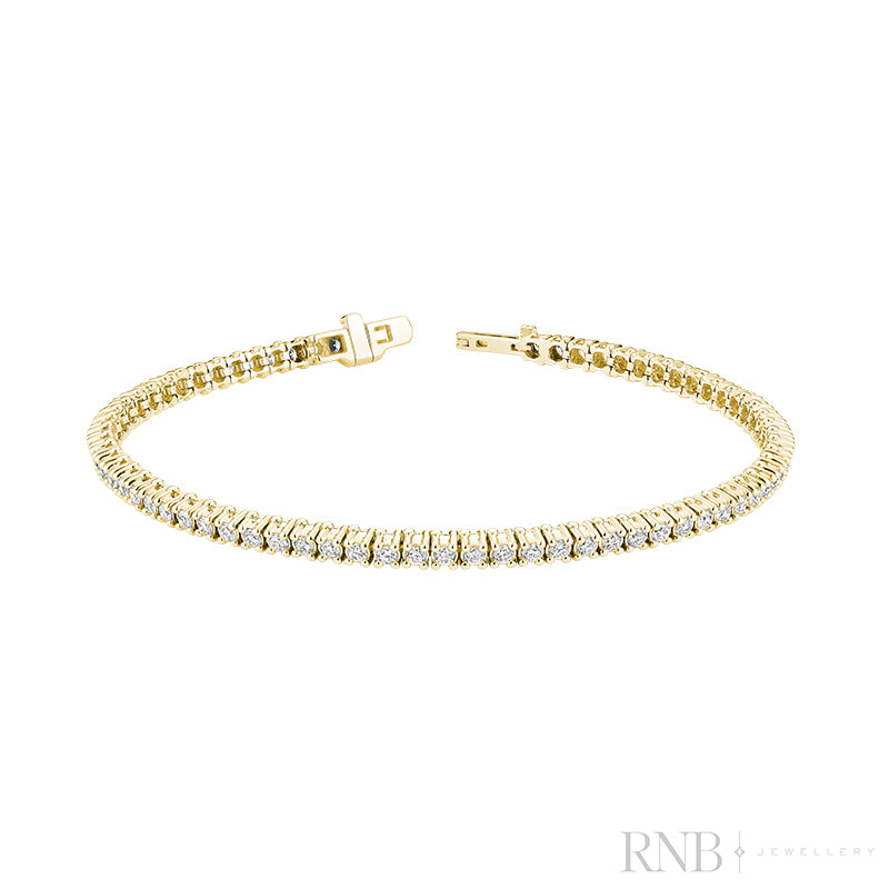 Lab Grown 10k Tennis Bracelet