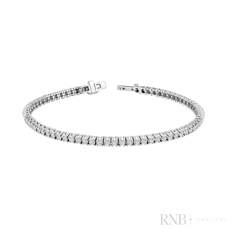 Lab Grown 10k Tennis Bracelet