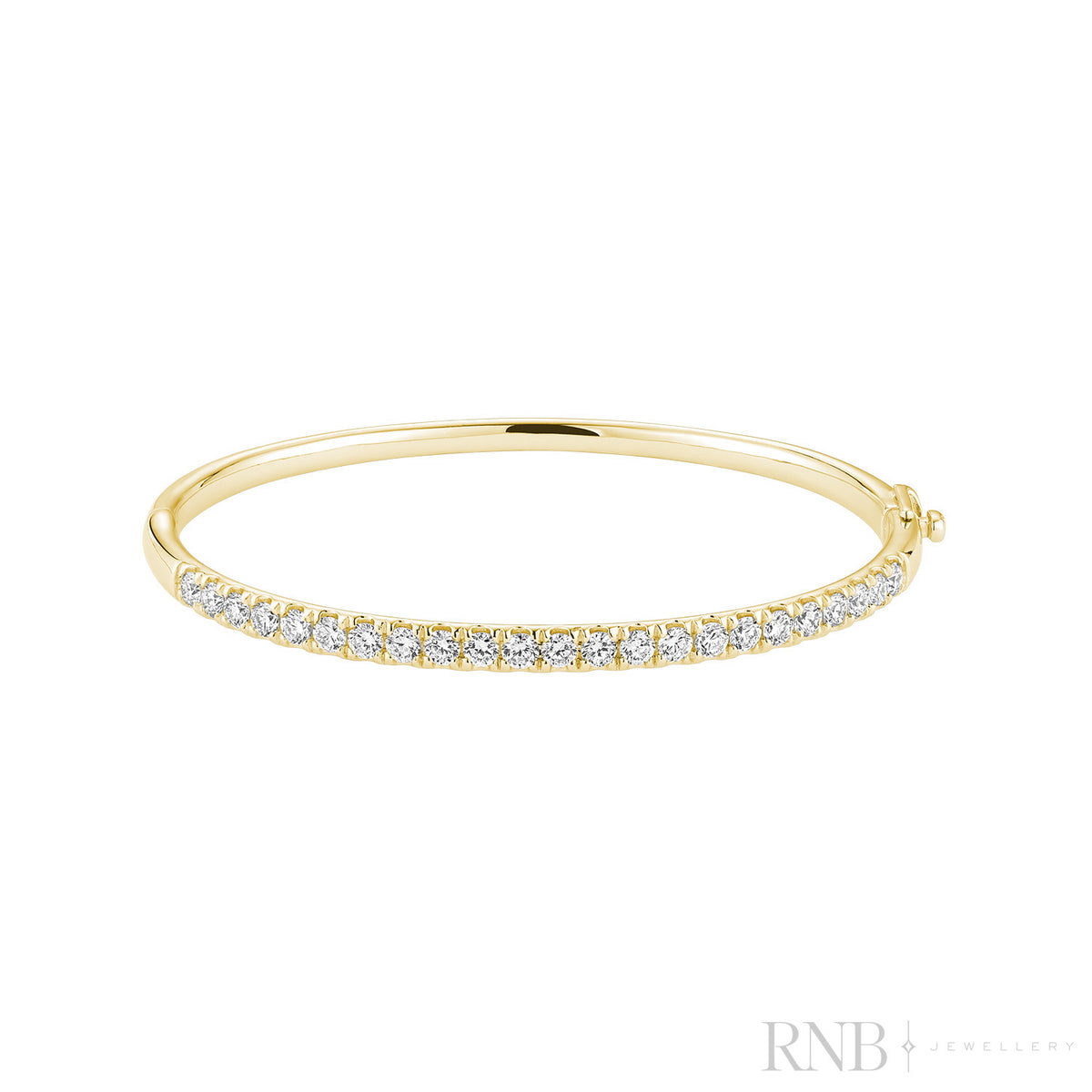 Classic Bangle Semi Eternity Lab Grown Diamond Bracelet