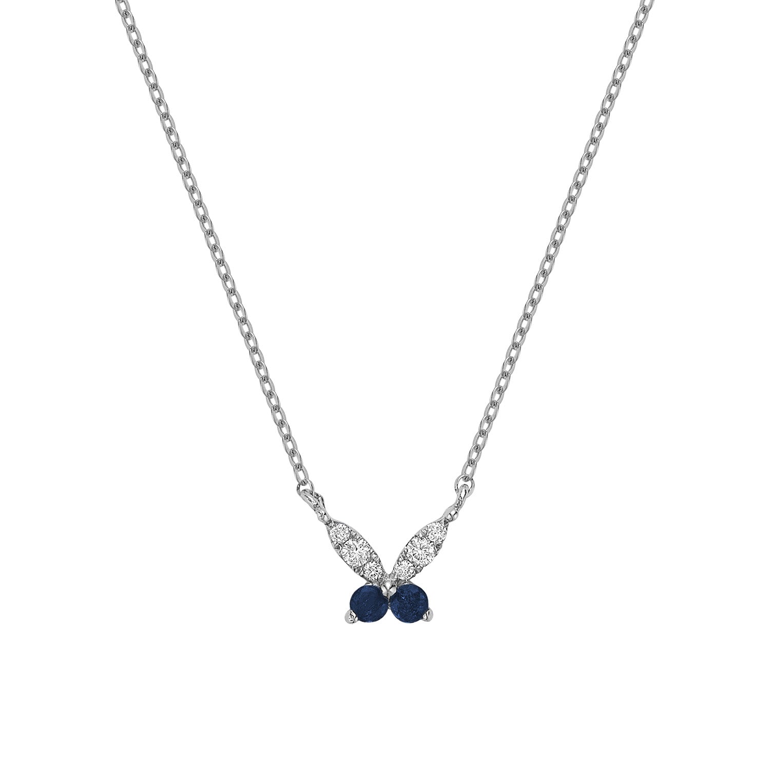 Mini Butterfly Diamond Necklace