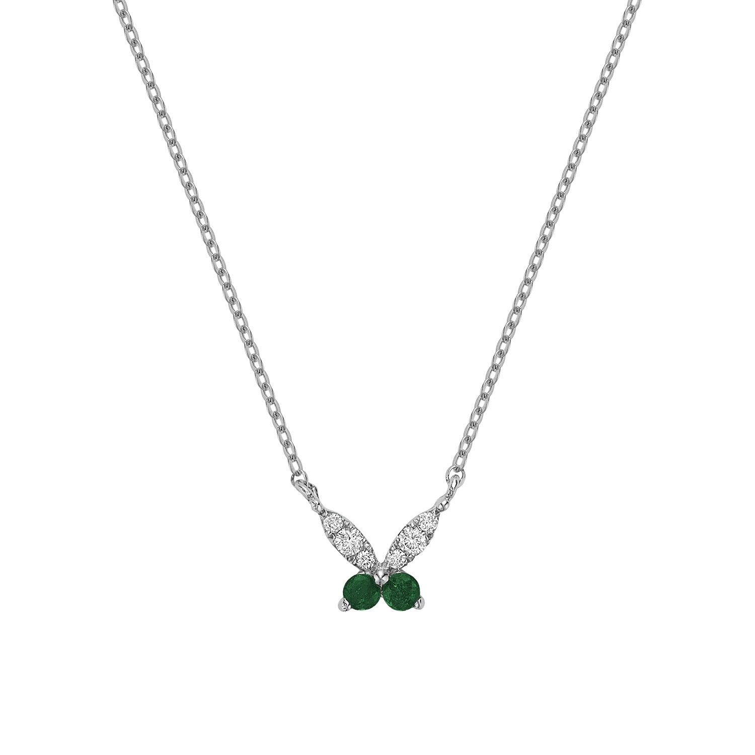 Mini Butterfly Diamond Necklace