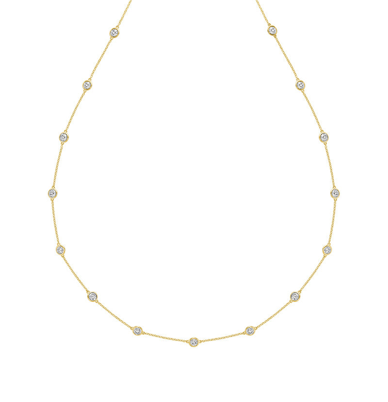 Collier en diamant de laboratoire