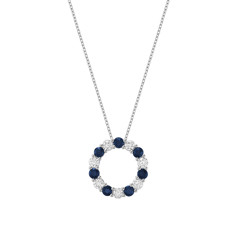 Pendentif en diamant en forme de cercle