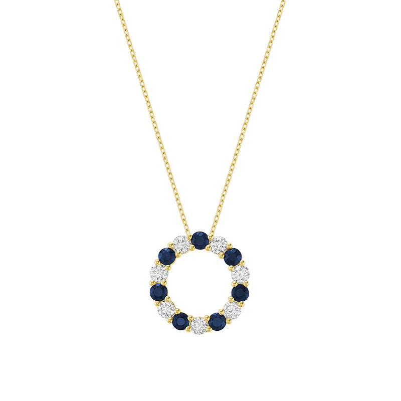Pendentif en diamant en forme de cercle