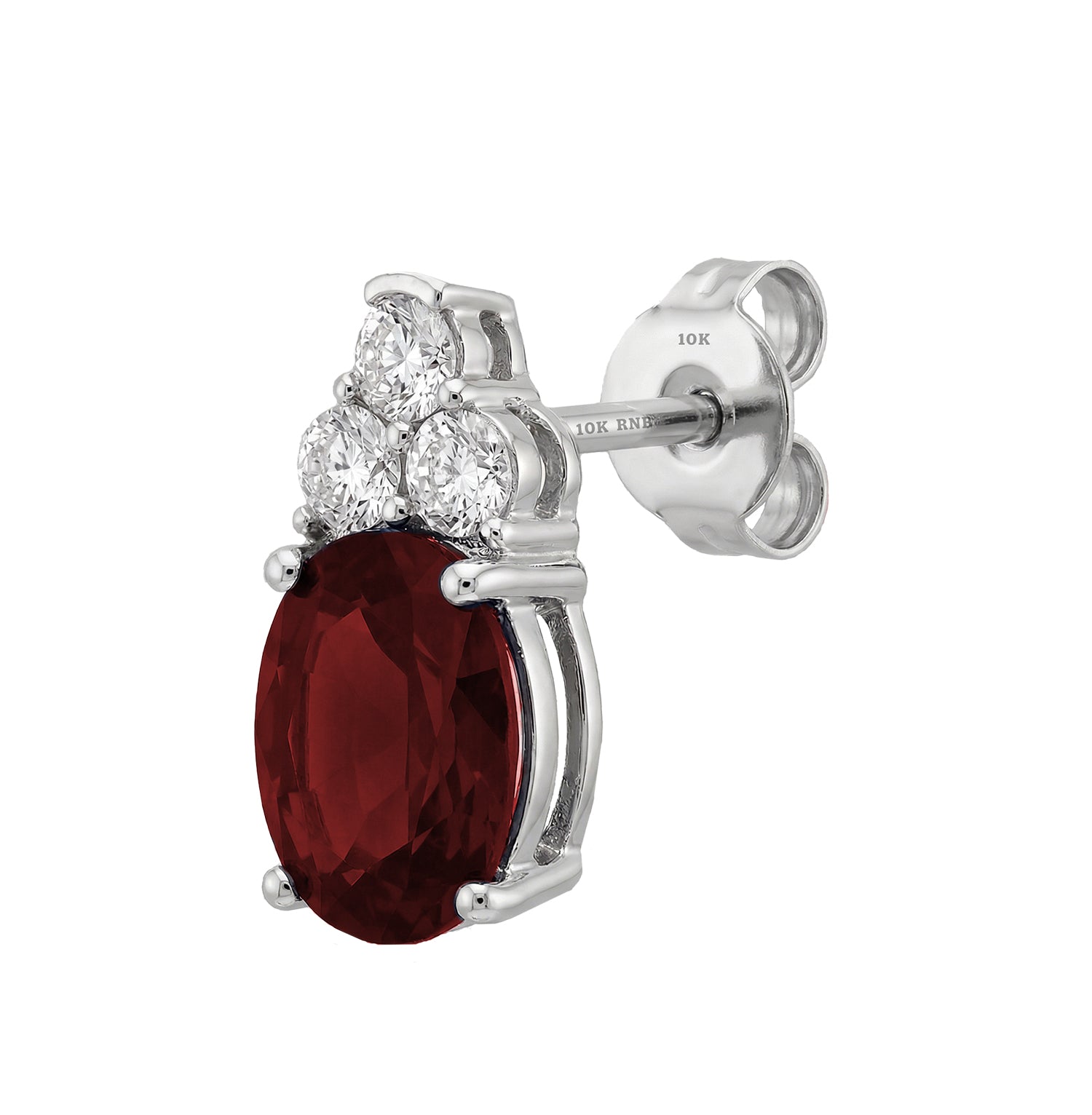 Created Gemstone & Diamond Earrings