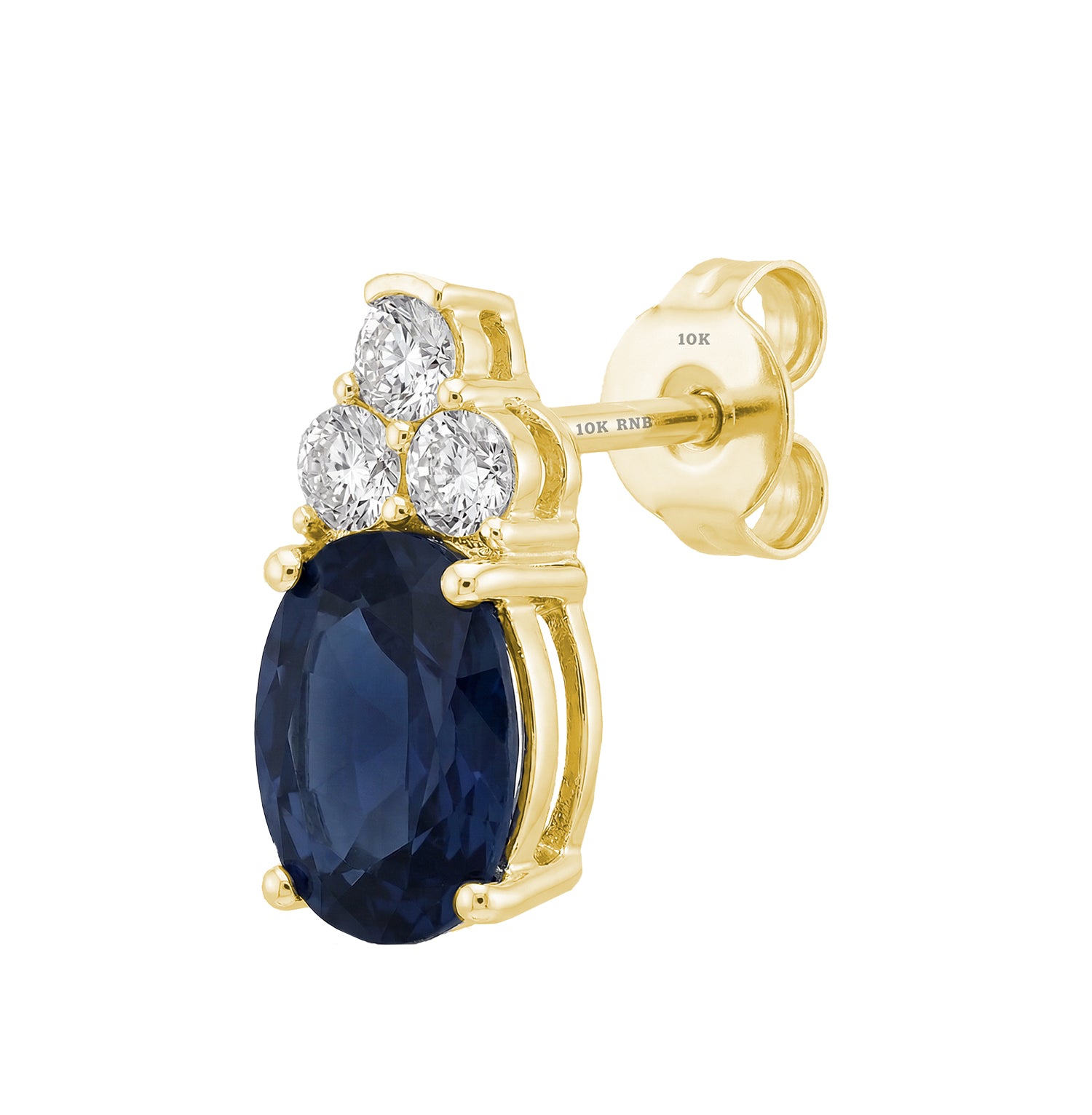 Created Gemstone & Diamond Earrings