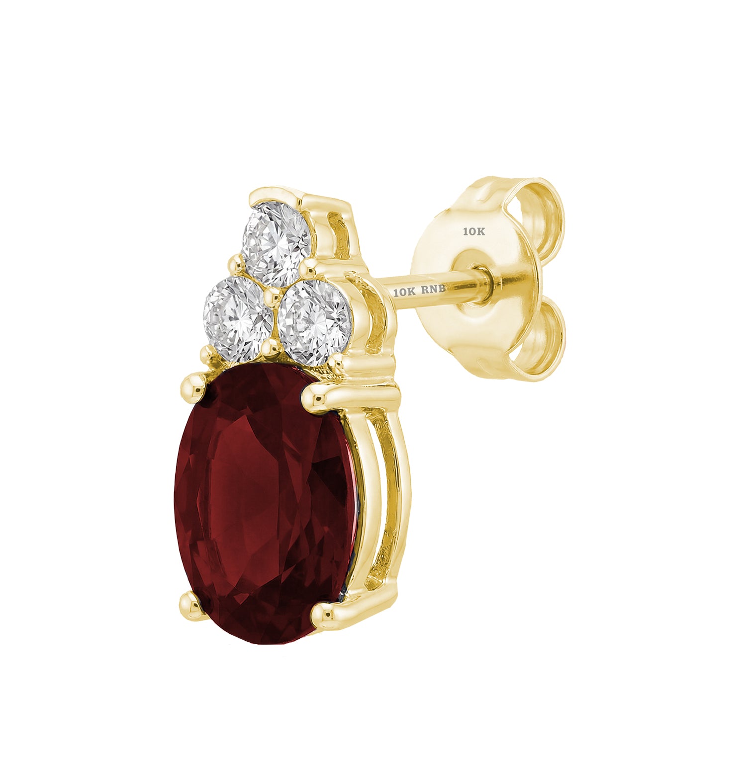 Created Gemstone & Diamond Earrings