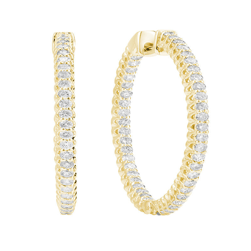 Inside-Out Diamond Hoop Earrings