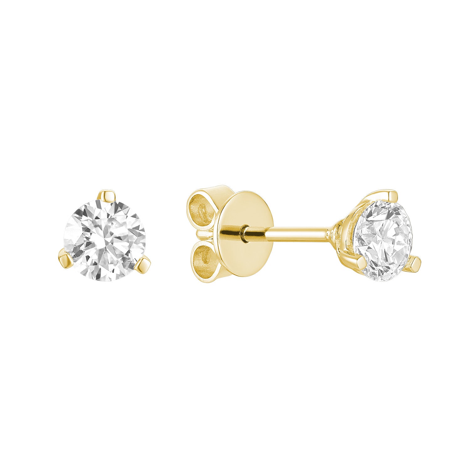 Boucles d'oreilles en diamant de laboratoire