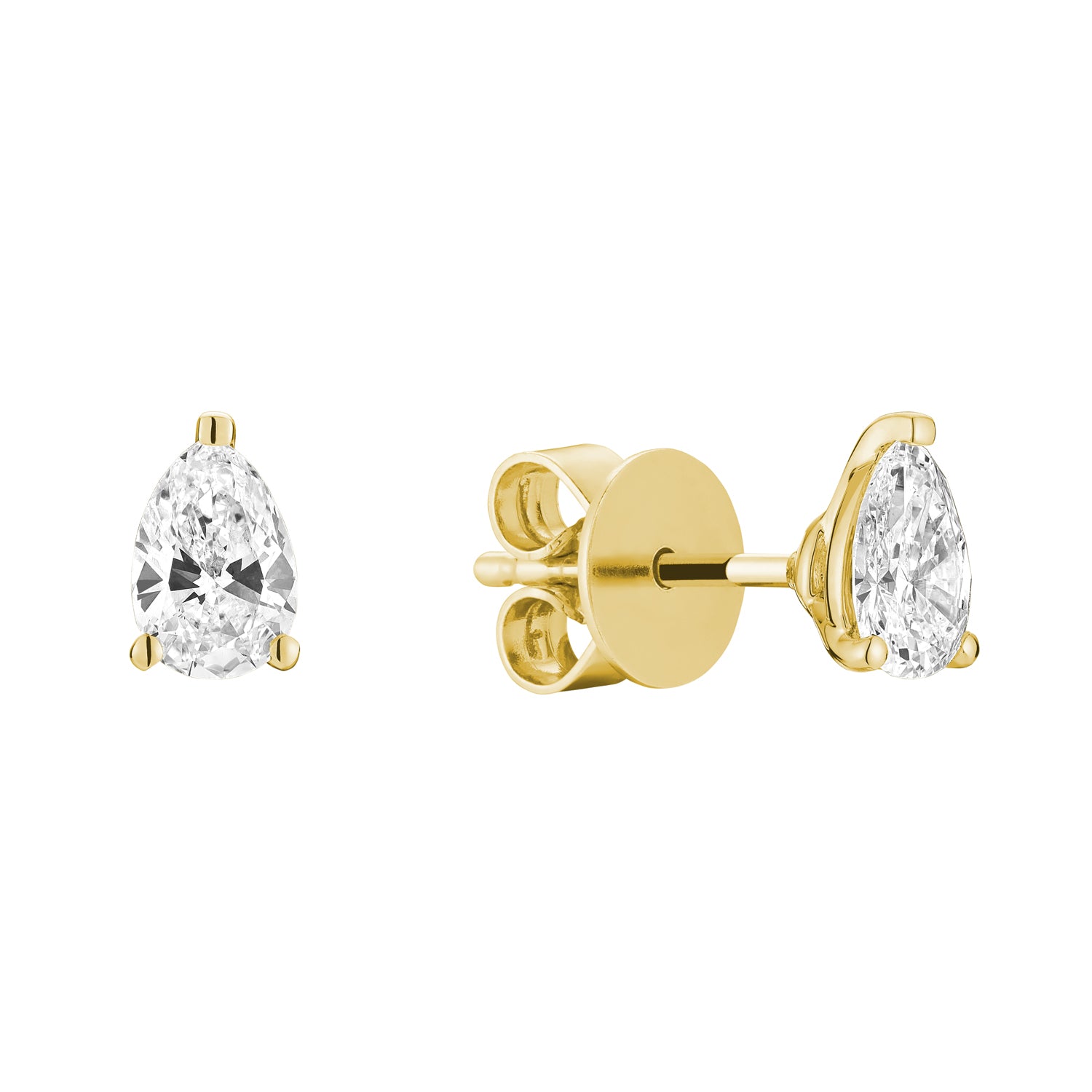Pear Shape Stud Lab Grown Diamond Earrings