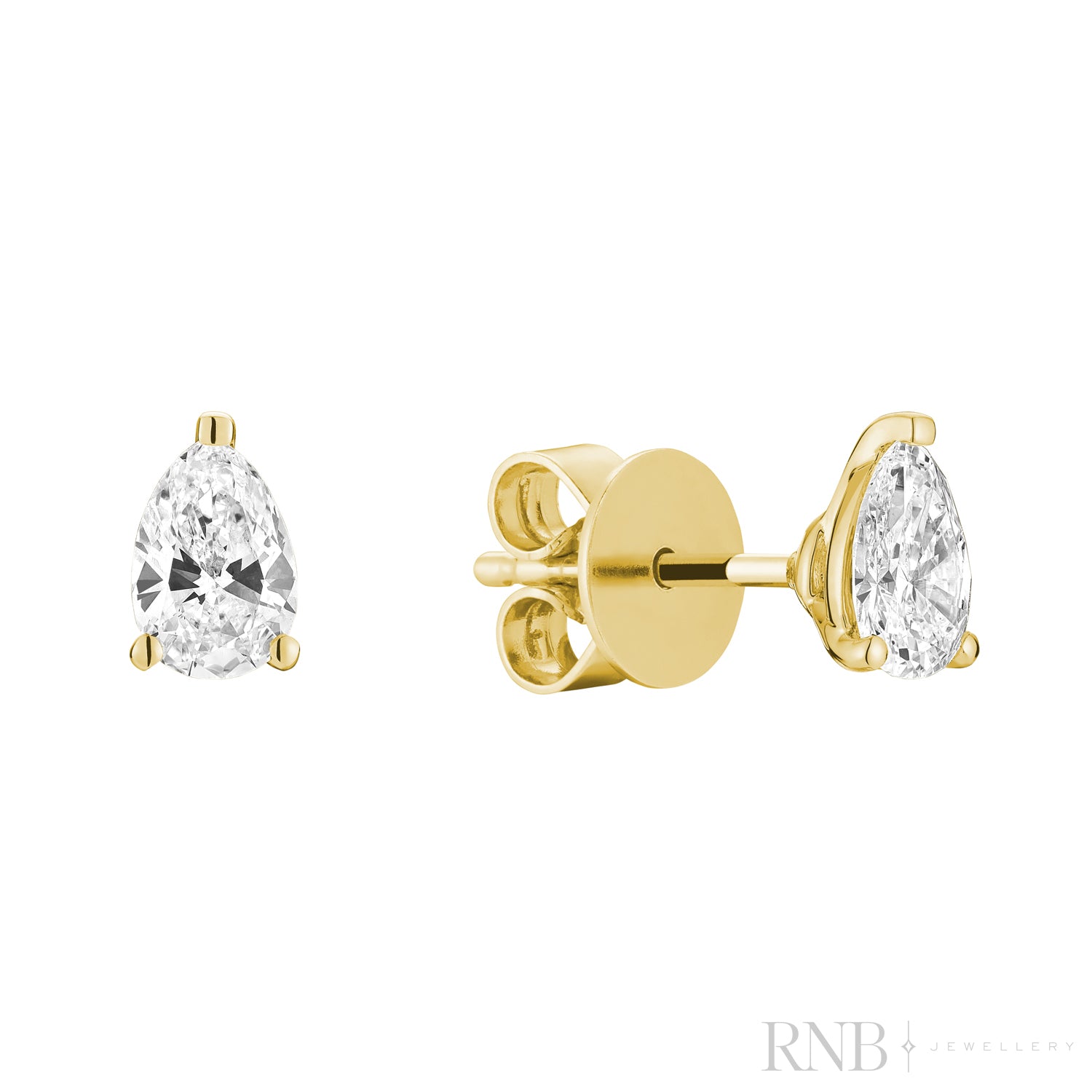 Pear Shape Stud Lab Grown Diamond Earrings