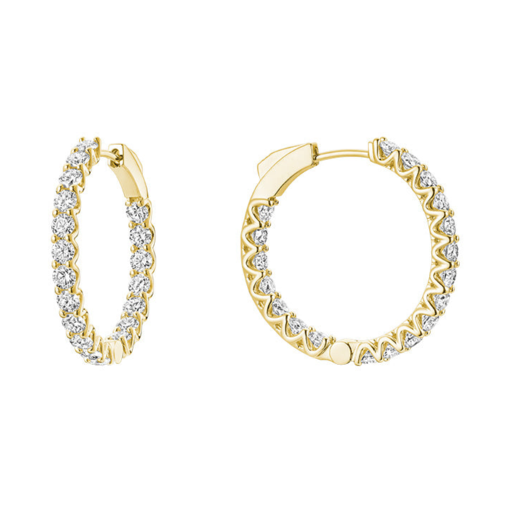 Boucles d'oreilles en diamant de laboratoire