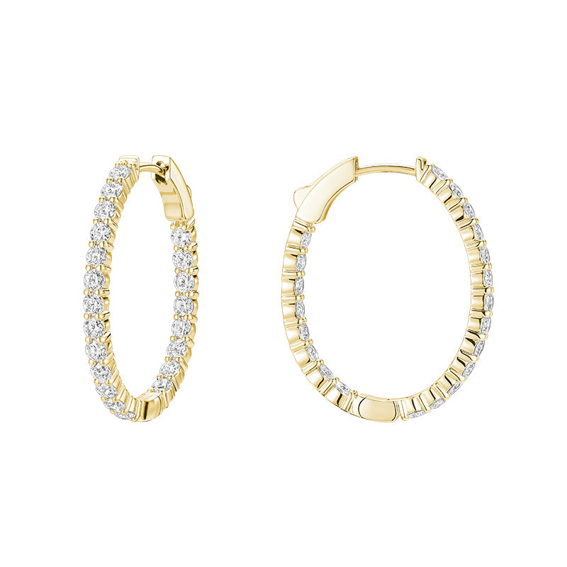 Boucles d'oreilles en diamant de laboratoire
