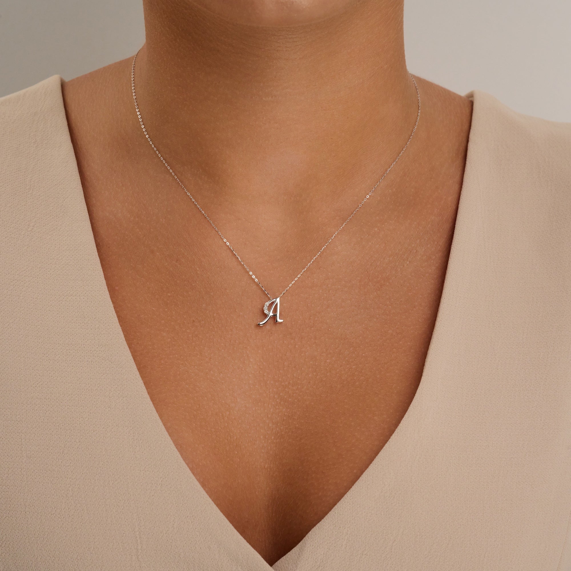 Mini initiales en diamant